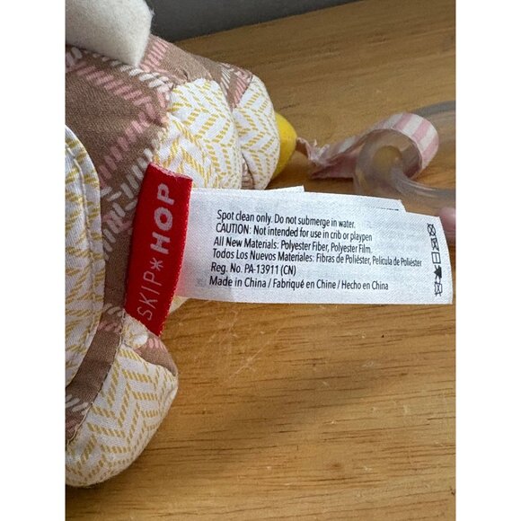 Skip Hop Plush Deer Fawn Baby Teether Toy With Rattle & Soft Textured Teething - Picture 13 of 13